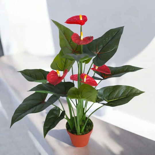 Artificial Plant Anthurium 55cm Hd Hd-10991