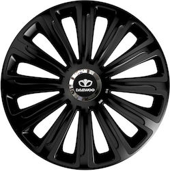 Car Wheel Hubcaps Versaco 14" Trend Rc Black Cbx 3d Metal Logo Daewoo 4 Pieces Car Wheel Hubcaps Versaco 14" Trend Rc Black Cbx 3d Metal Logo Daewoo 4 Pieces