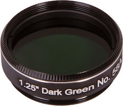 Explore Scientific Telescope Filter N58a Dark Green Filter 1.25mm Barrel Diameter Anti-reflective