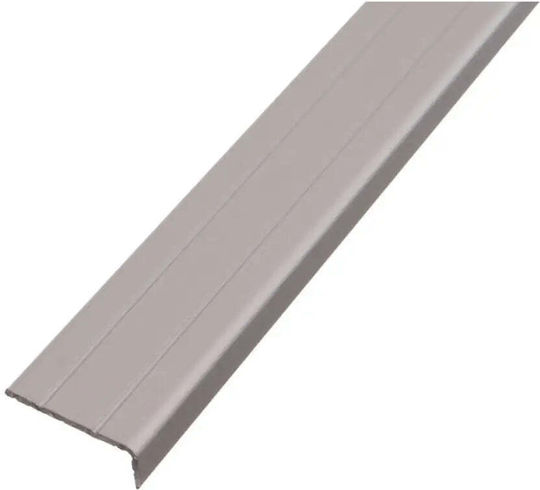 Self-adhesive L-shaped Transition Strip Doellken 25 Mm Silver 0.90 M