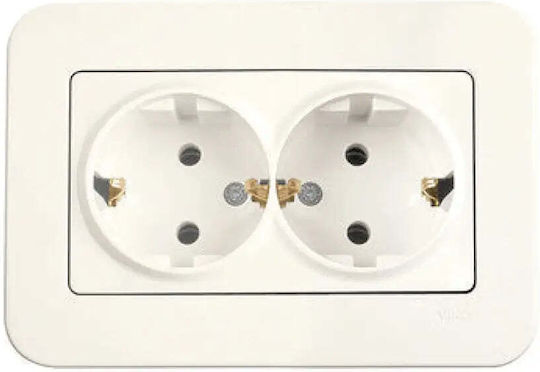 Doppel-Schalter Creme Viko von Panasonic Rollina