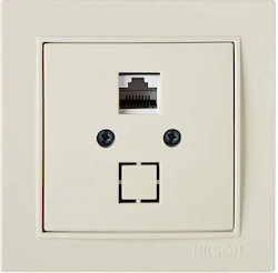 Rj45 Cat.5e Socket Cream Nilson Thor
