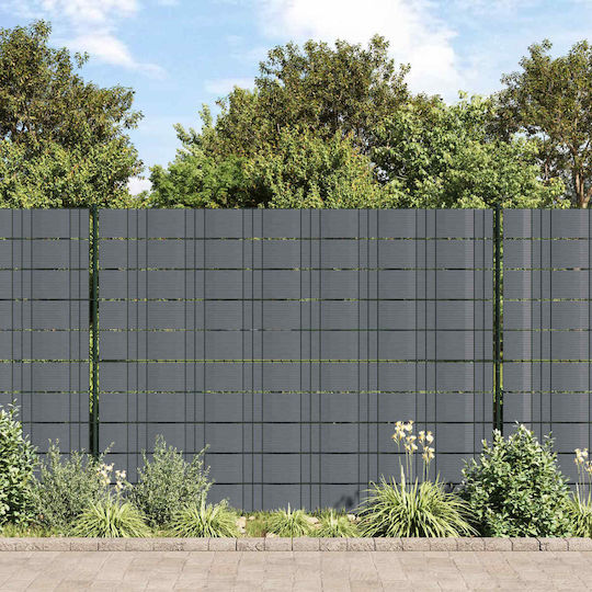 vidaXL Gartenzaunbedarf 19x260cm Grau