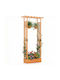 Costway Jardinieră Din Lemn Portocalie 227x35x110cm