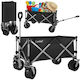 Foldable Garden Cart 150l 87x46x70cm