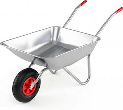 Gartenkarren Mit Holztransport Metallisch 62,5 lt