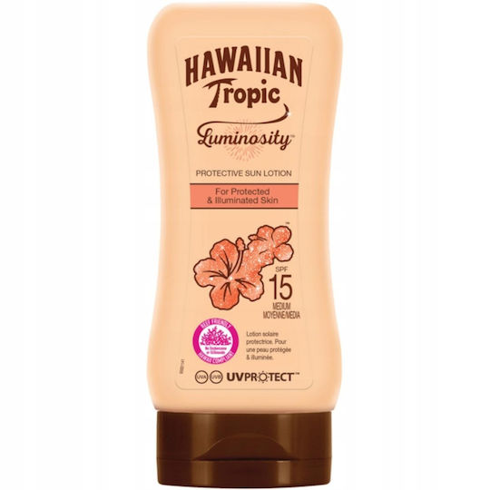 Hawaiian Tropic Luminosity Protective Sun Слънцезащитен Лосион за Тяло SPF15 180ml