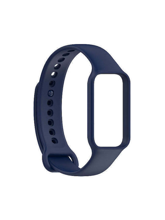Silicone Strap Xiaomi Band 9 Active Redmi Band 3 Smart Watch Bracelet Wrist Strap Dark Blue