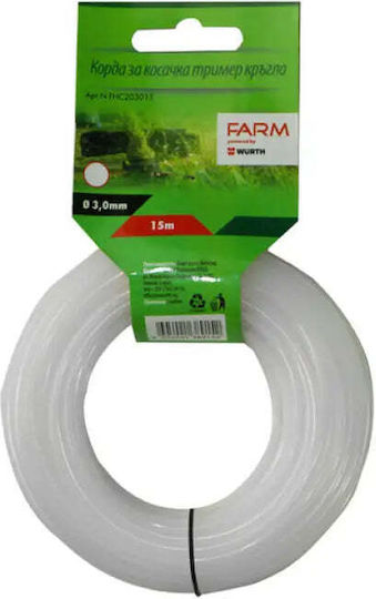 Linii Rotunde Pentru Motocoase 3 Mm 15 M Farm