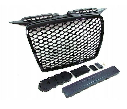 Carro Μάσκα Audi A3 8p 05-08 Rs3 Look Κυψελωτή Γυαλιστερό Μαύρο 1 Τεμάχιο Ap10-9516-ba