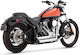 Vance & Hines Motorrad Auspuffanlagen 2 1/2" Harley Davidson Softail '12 '17 Fls Slim Flss Slim S Flstf Fat Boy Flstfs Fat Boy S Flst C Heritage Flstn Deluxe Chrom Shortshots Staggered Exh Pcx Chrom