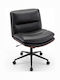 Costway Office Chair with Recline and Adjustable Arms Black