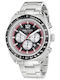 Nautica Γυναικείο Ρολόι 46mm Χρονογράφος Μπαταρίας με Ασημί Μεταλλικό Μπρασελέ