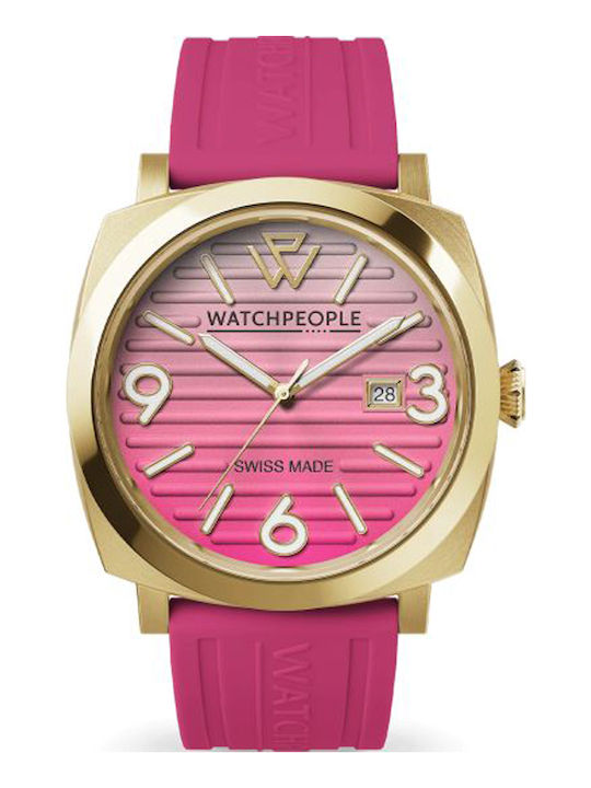 Ice Womens Watch 45mm Battery With Pink Metal Bracelet