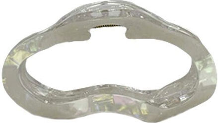 Chawaii Crystal Claw Κλάμερ Μαλλιών Λευκό 11cm