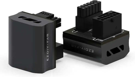 Ezdiy-fab 12vhpwr 600w Адаптер За Видеокарта Std 180° Черен