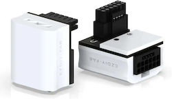 Ezdiy-fab 12vhpwr 600w Videokarten-Adapter Std 90° Weiß Ezdiy-fab 12vhpwr 600w Videokarten-Adapter Std 90° Weiß