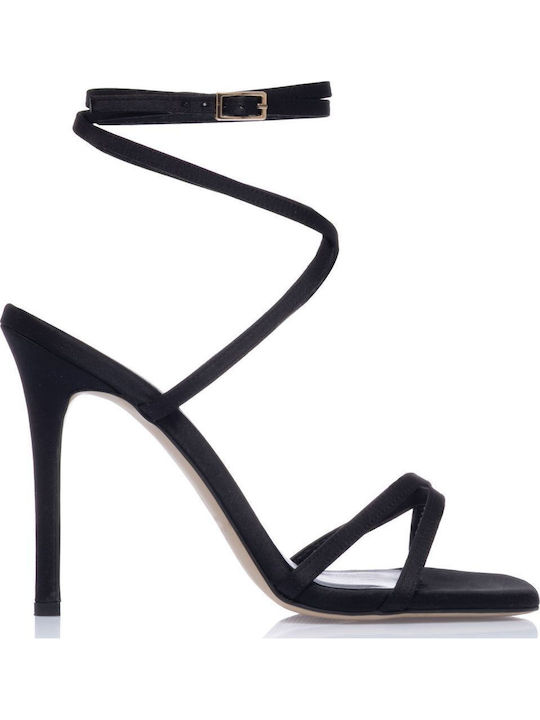 Sante Damen Sandalen Schwarz Leder