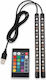 Rgb Led Beleuchtungssysteme Für Autos Usb 12 Led Fernbedienung 2 Leisten Ambient Light Q528