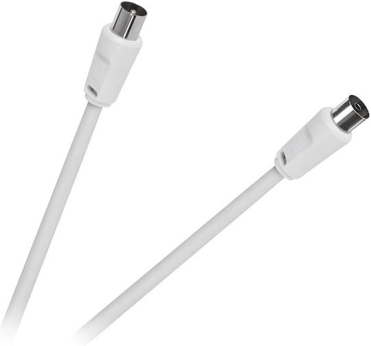 DM Pro Cablul Antenă Coaxial Masculin - Coaxial Feminin Alb 5m DM-RF-5W 1 Bucată