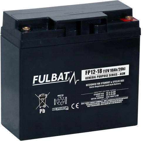 Fulbat UPS Battery with Capacity 18Ah and Voltage 12V 590035 1 Piece