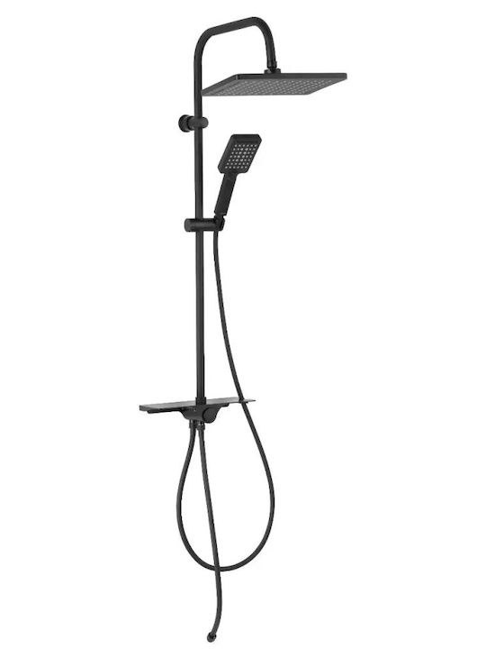 Ferro Duschsäule Ohne Batterie Schwarze