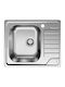 Blanco Dinas 45s Mini Drop-In Küchenspüle Rechts Inox M60xB50cm Silber