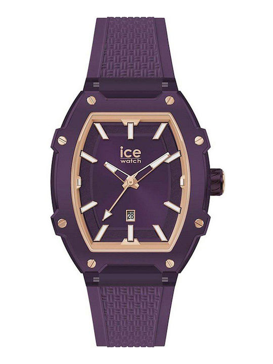 Ice Ceas Dama 45mm Baterie Cu Curea Din Cauciuc Violet