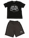Kids Set with Shorts Summer 2 Pieces Black