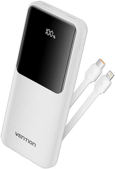 Vention XGY40 Power Bank 20000mAh 22.5W mit USB-A Ausgangsanschlüsse und USB-C Ausgangsanschlüsse Weiß