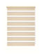 Rollos für Partiellen Blackout Doppelt Beige P120xH150cm