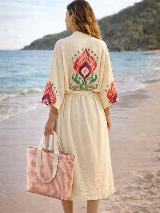 Palamaiki Κιμονό Παραλίας Beige