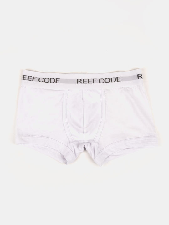 Rock Club Men's White Boxer