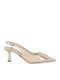 Spitze Zehe Pumps mit Riemen Weiße