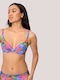 Top Bikini Sutien Cupe B Cu Burete Floral