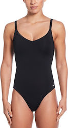 Nike Vneck Спортен Цял Бански Петролен Nike Vneck Спортен Цял Бански Петролен