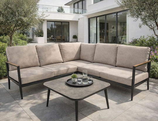 Lesli Living Garten- und Outdoor-Möbelset Wohnzimmer 2 Stück