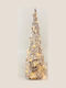 Decorative Tree Cone Shape Snowy Rattan 30 Mini LED Warm White Batteries 3xAA IP20 Φ185x500mm X11301110