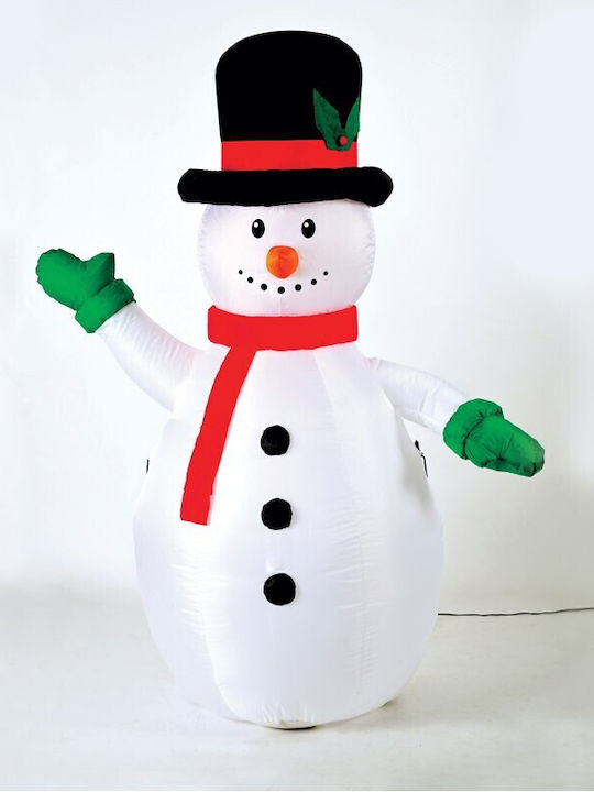 Inflatable Snowman 1 Led Rgb Steady Green Cable 2m Adapter 12v Ip44 Height 1800mm X07003439