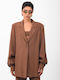 Arpyes Women's Blazer Brown