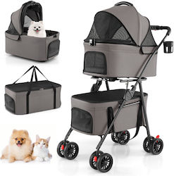 Costway Hundetragetaschen Bis 15kg Grau
