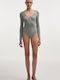 Anasa Bodysuit Gri Nadia Rapti