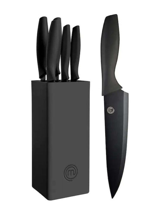 MasterChef Messer Set mit Sockel aus Rostfreiem Stahl 5 Stück