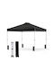 Costway Foldable Garden Gazebo Black 3x3m
