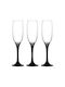 Gurallar Set Brillen Champagner aus Glas Kelch 220ml 3 Stück