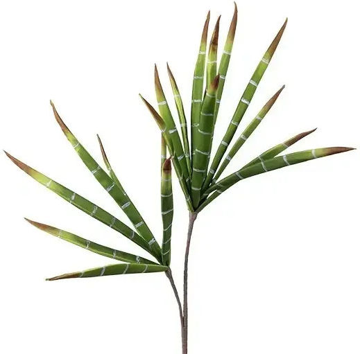 Dekoratives Zweigstelle Foam 95cm "tropical Dracaena Style" Grüne Weiße Braune ESTHETI home