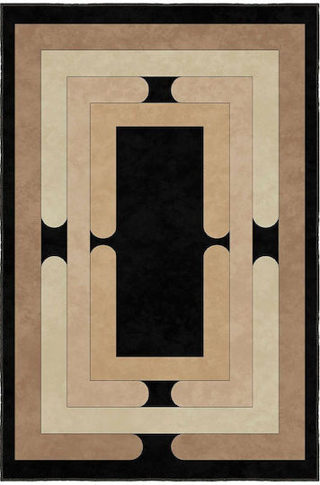 Conceptum Hypnose Sftkece045 Covoraș Rectangular de Bucătărie Black 50x80cm