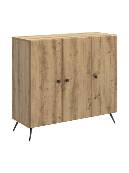 Wooden Sideboard Beige 89x34.5x80cm