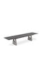 Masa Extensibilă din Aluminiu Antracit 280(+120)x100x76cm