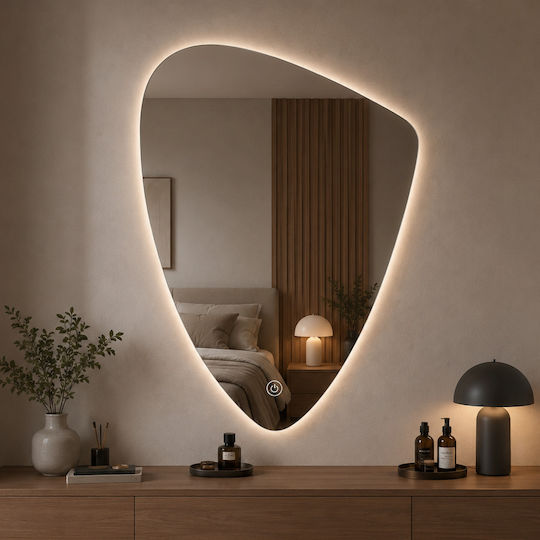 Futura Καθρεφτης Επιτοιχιος Led Αναποδη Σταγονα 60x80cm Futura Καθρεφτης Επιτοιχιος Led Αναποδη Σταγονα 60x80cm